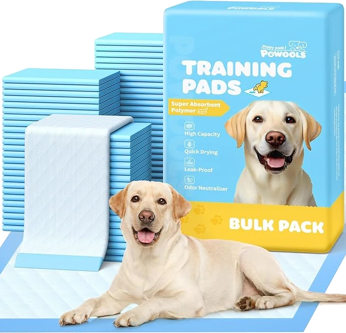 Powools extra large puppy training pads, pack of 100